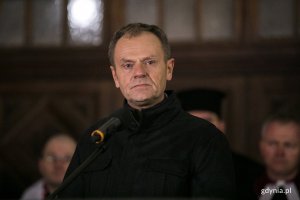  W wiecu wziął udział Donald Tusk, przewodniczący Rady Europejskiej, fot. Karol Stańczak. 