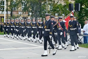 Kompania Reprezentacyjna Marynarki Wojennej podczas uroczystości z okazji 82. rocznicy wybuchu powstania warszawskiego