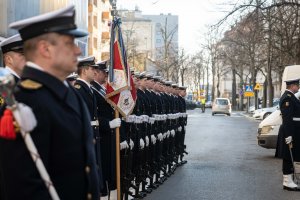 Kompania Reprezentacyjna Marynarki Wojennej podczas uroczystości z okazji Narodowego Dnia Pamięci Żołnierzy Wyklętych // fot. Kamil Złoch