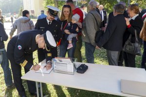 Powitanie samolotu TS - 8 Bies na Babich Dołach