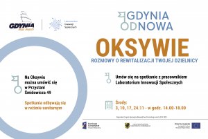 Terminy spotkań dla mieszkańców Oksywia // mat. Laboratorium Innowacji Społecznych