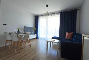 Salon w obiekcie Apartament na Obłużu