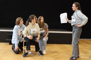 Casting do spektaklu „Sekret" w ramach projektu „PaT", na zdjęciu młodzież z II i V LO w Gdyni (fot. Katarzyna Balcerzak)