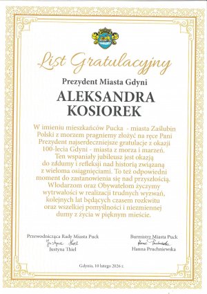  Kto złożył życzenia Gdyni?