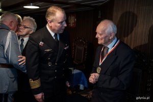 Urodziny Jerzego Grzywacza na pokładzie ORP "Błyskawica", fot. Dawid Linkowski