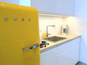 Tłusta Mewa Sea Vie widok na aneks kuchenny