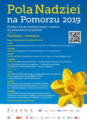 Plakat promujący ósmą edycję Pól Nadziei na Pomorzu // materiały prasowe