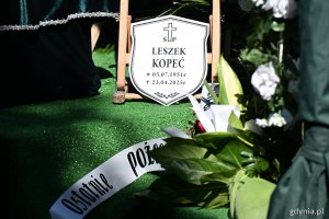 Uroczystości pogrzebowe Leszka Kopcia na Cmentarzu Łostowickim w Gdańsku (fot. Michał Puszczewicz)