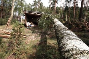  Harcerski Obóz w Czernicy po nawałnicy z 11.08 // fot.  Michał Wach 
