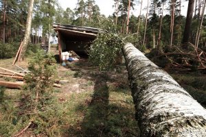 Harcerski Obóz w Czernicy po nawałnicy z 11.08 // fot. Michał Wach