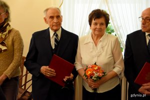 Pamiątkowe Medale za Długoletnie Pożycie Małżeńskie z rąk prezydenta Gdyni Wojciecha Szczurka odebrały kolejne gdyńskie pary // fot. Paweł Kukla