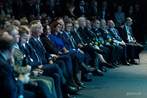 Goście podczas inauguracji. Pierwszy dzień 23. Międzynarodowych Targów Morskich i Militarnych BaltExpo w AmberExpo (fot. Kamil Złoch)