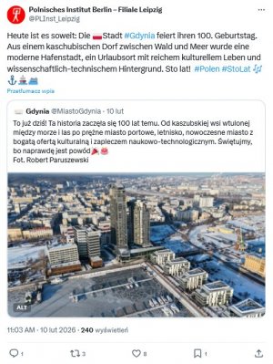  Kto złożył życzenia Gdyni?