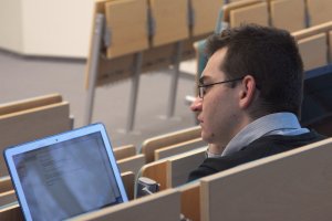 Spotkanie ze studentami na Wydziale Ekonomii UG // fot. Jan Ziarnicki