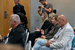 Uczestnicy konferencji prasowej zapowiadającej 51. Festiwal Polskich Film&oacute;w Fabularnych, kt&oacute;ra odbyła się w Hotelu Mercure