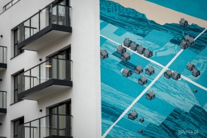 Mural sfinansowany przez firmę AB Inwestor na budynku La Esquina (ul. 3 Maja 30) w Śródmieściu (fot. Kamil Złoch)