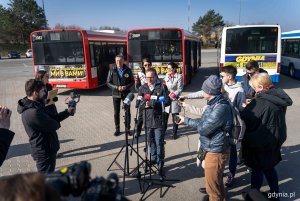 Głos zabrał także Marcin Skwierawski, wiceprezydent Sopotu // fot. Kamil Złoch