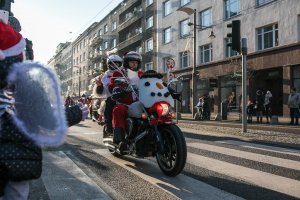 Mikołaje na motocyklach w Gdyni, fot. Karol Stańczak