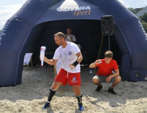 Krzysztof Drabik bije rekord świata. Gdynia to jego przedostatni przystanek przed metą. //fot.Marta Jaszczerska