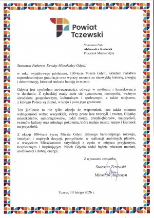  Kto złożył życzenia Gdyni?