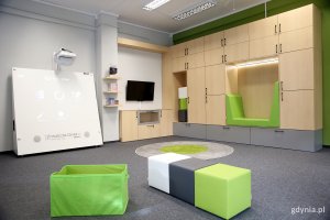 Otwarcie wyremontowanej czytelni w Bibliotece Obłuże. Fot. Przemysław Kozłowski