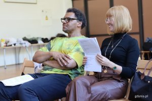 Próby do spektaklu „Sekret", na zdjęciu: Robert Henning, Katarzyna Kurdej-Mania (fot. Katarzyna Balcerzak)