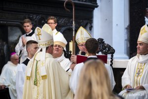 Uroczystość święcenia biskupiego księdza Piotra Przyborka.