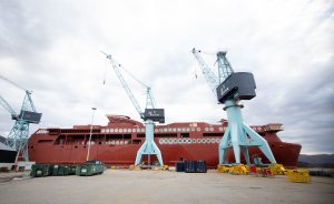 Częściowo wyposażona jednostka trafiła już z gdyńskiej stoczni Crist do Norwegii, fot. mat. prasowe Ulstein / www.ulstein.com