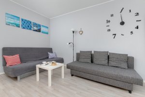 Pok&oacute;j w obiekcie noclegowym Bohater&oacute;w Star&oacute;wki Warszawskiej 8/13