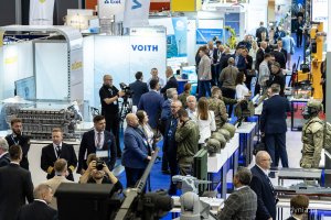 Strefa wystawców. Pierwszy dzień 23. Międzynarodowych Targów Morskich i Militarnych BaltExpo w AmberExpo (fot. Kamil Złoch)