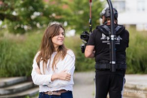 Aktorka Maja Gadzińska w trakcie pr&oacute;b gdyńskiego lipduba