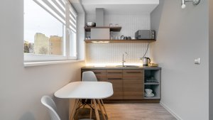 Gdynia Redłowo - Apartamenty Park Technologiczny, aneks kuchenny w jednym z apartament&oacute;w