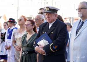 Na zdjęciu duszpasterz ludzi morza o. dr Edward Pracz oraz dr Wojciech Wosek