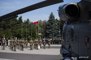 Zbiórka pododdziałów Gdyńskiej Brygady Lotnictwa Marynarki Wojennej na terenie 43. Bazy Lotnictwa Morskiego w Gdyni-Babich Dołach. Fot. Przemysław Kozłowski