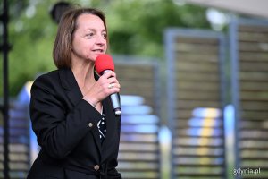 Larysa Kramin, radna podczas festynu na Kamiennej Górze (fot. Michał Puszczewicz)