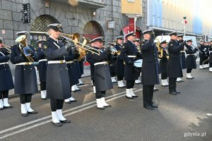 Orkiestra Reprezentacyjna Marynarki Wojennej podczas uroczystości z okazji Narodowego Dnia Pamięci Żołnierzy Wyklętych // fot. Magdalena Czernek