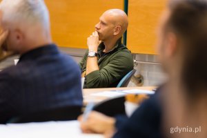 Adam Chyliński, członek Rady ds. Mężczyzn w Gdyni, podczas pierwszego posiedzenia rady