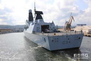 W Gdyni zacumował brytyjski niszczyciel rakietowy HMS Diamond // fot. Tadeusz Urbaniak