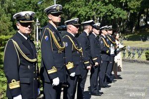 Przedstawiciele Marynarki Wojennej uczestniczyli w uroczystościach 81. rocznicy agresji niemieckiej na Polskę // fot. Magdalena Czernek