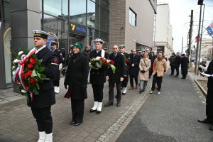 W uroczystościach wzięli udział żołnierze Marynarki Wojennej (fot. Magdalena Starnawska)