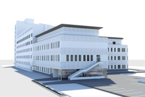 Wizualizacja rozbudowy i przebudowy Szpitali Pomorskich // materiały prasowe