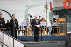 Pogrzeb oficerów, podoficerów i marynarzy w Kwaterze Pamięci na gdyńskim Oksywiu, fot. Karol Stańczak