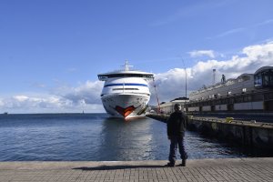 AIDAaura w gdyńskim porcie // fot. Agnieszka Wołowicz-Bińkowska