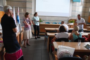 Grupa z Kaliningradu w sali obrad Rady Miasta, fot. Sławomir Okoń
