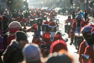 Mikołaje na motocyklach w Gdyni, fot. Karol Stańczak