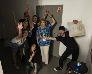 Uczestnicy gry parateatralnej // fot. Marzena Chojnowska Teatr Gdynia Główna