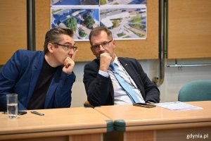 Andrzej Ryński, dyrektor zarządzający ds. inwestycji UM Gdyni i Tomasz Gudewicz, Wydział Inwestycji UM Gdyni