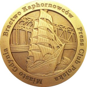 Medal Nagrody im. Kapitana Leszka Wiktorowicza- rewers. Fot.leszekwiktorowicz.pl