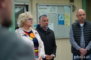 Na zdj. m.in. radna Gdyni Teresa Bysewska i Paweł Brutel, dyrektor Gdyńskiego Centrum Sportu