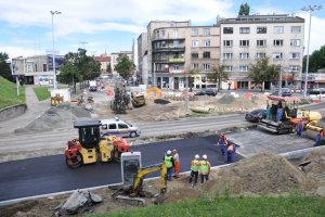 Prace na newralgicznym skrzyżowaniu w centrum Gdyni Podjazd – Dworcowa – 10 Lutego fot. Paweł Plecha 